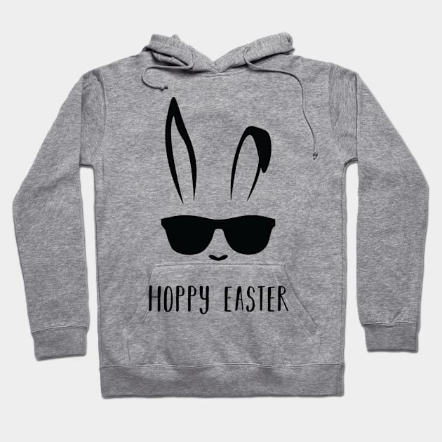 Cute and Cool Hoppy Easter Bunny Hoodie by magentasponge